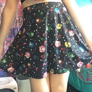 Sailor Moon characters skirt